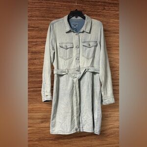 NWT SAHARA VINTAGE PALE BLUE DENIM DRESS SZ L